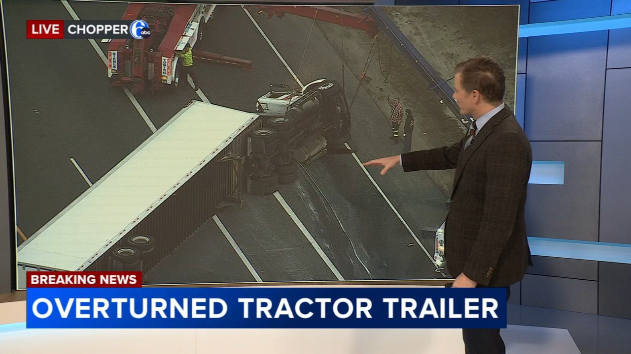 Overturned semi blocking all lanes of Rt. 55 NB in Gloucester County, New Jersey
       — New Hope Community news
