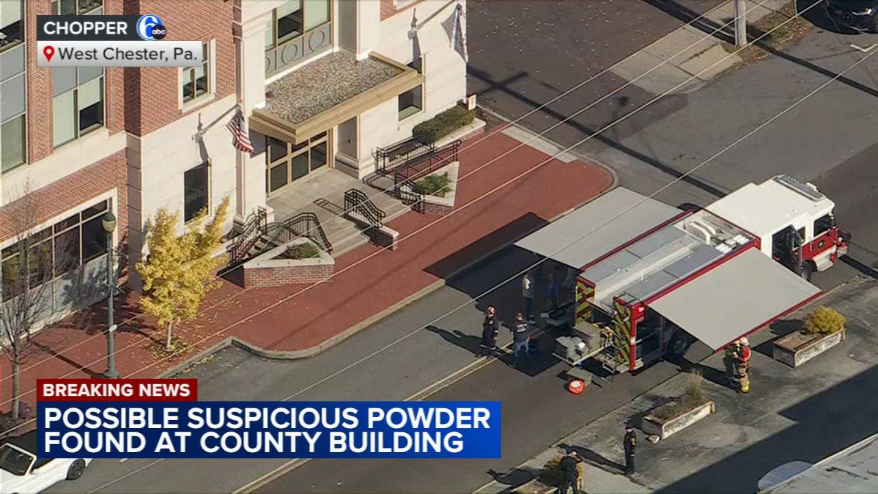 Hazmat team responds after report of possible suspicious powder at county building in West Chester
       — New Hope Sports news